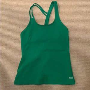 Green sports tank top